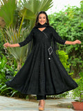 Bold & Beautiful Black Anarkali Suit Set