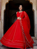 Red Sequined Party wear Couple Set ( 1 Lehenga Sets , 1 Kurta)