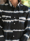 Black Hand Dyed Couple Set ( 1 Shirt, 1 Shirt)