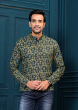 Cotton Green Printed Kurta