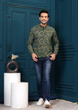 Cotton Green Printed Kurta