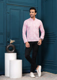 Cotton Pink Printed Kurta