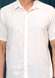 Cotton Self Design Sasual Shirt
