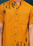 Musterd Embroiderd Shirt