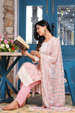 Peach Rayon Yoke Work Kurta Sets With Dupatta