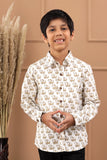 Boys Hand Block Pure Cotton Sustainable Shirt