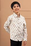 Boys Hand Block Pure Cotton Sustainable Shirt