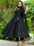 Bold & Beautiful Black Anarkali Suit Set