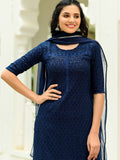 Sapphire Heavy Embroidered Suit Set