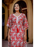 Paisley Printed Cotton Kaftan Palazzo Set