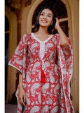 Paisley Printed Cotton Kaftan Palazzo Set