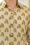 Bagru Deer Printed Cotton Shirt