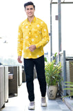 Mustard Bandhani Cotton Shirt