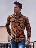 Black & Brown Tie Dye Cotton Shirt