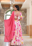 Classic Tie Dye Hand Crafted Lehenga Choli Dupatta Set