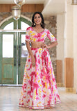 Classic Tie Dye Hand Crafted Lehenga Choli Dupatta Set