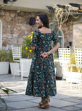 Printed Floral Cotton Kurta Palazzo Set