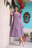 Sassy Lilac Cotton Dress