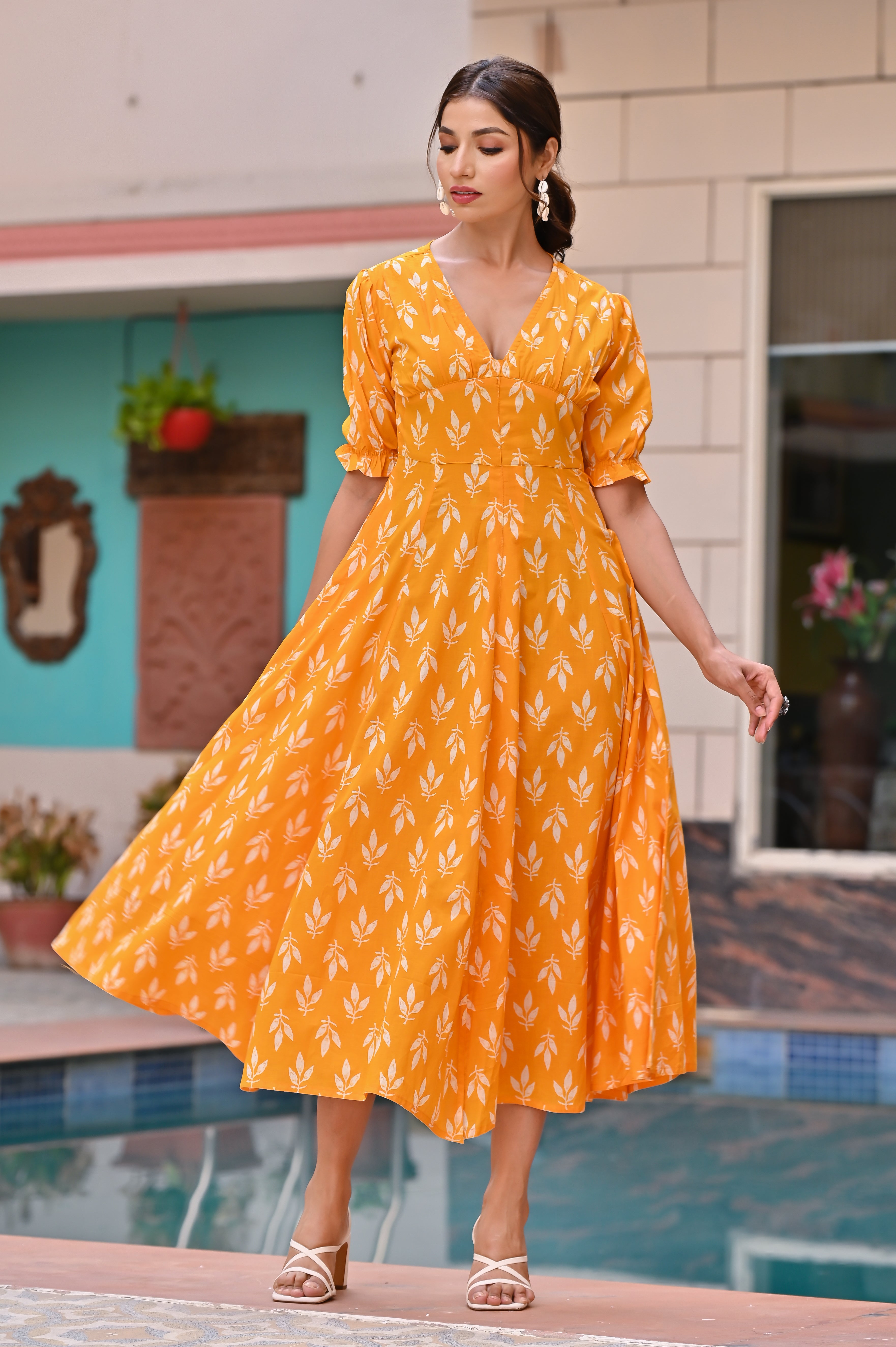 Classy shop yellow dress