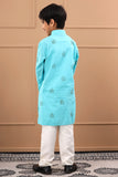 Boys Hand Block Cotton Dobby Sustainable Kurta