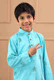 Boys Hand Block Cotton Dobby Sustainable Kurta