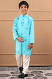 Boys Hand Block Cotton Dobby Sustainable Kurta