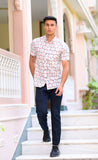 Pure Handblock Umbrella Print Shirt