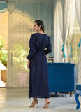 Sapphire Blue Muslin Dress