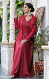 Sangira Red Dress With Embroidered Jacket