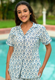 Penguin Print Hand Block Cotton Night Suit