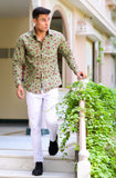 Pure Hand Block Floral Print Shirt