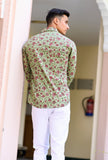 Pure Hand Block Floral Print Shirt