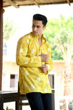 Mustard Bandhani Cotton Kurta