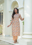 Floral Cotton Embroidered Suit Set