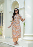 Floral Cotton Embroidered Suit Set