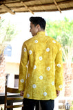 Mustard Bandhani Cotton Kurta