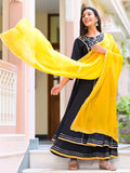 Blissful Black Heavy Anarkali Suit Set